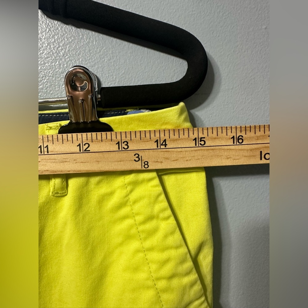 Boden Neon Yellow Cropped Trouser Pants Cotton Womens Size 4R 4 WM464 - Picture 7 of 10